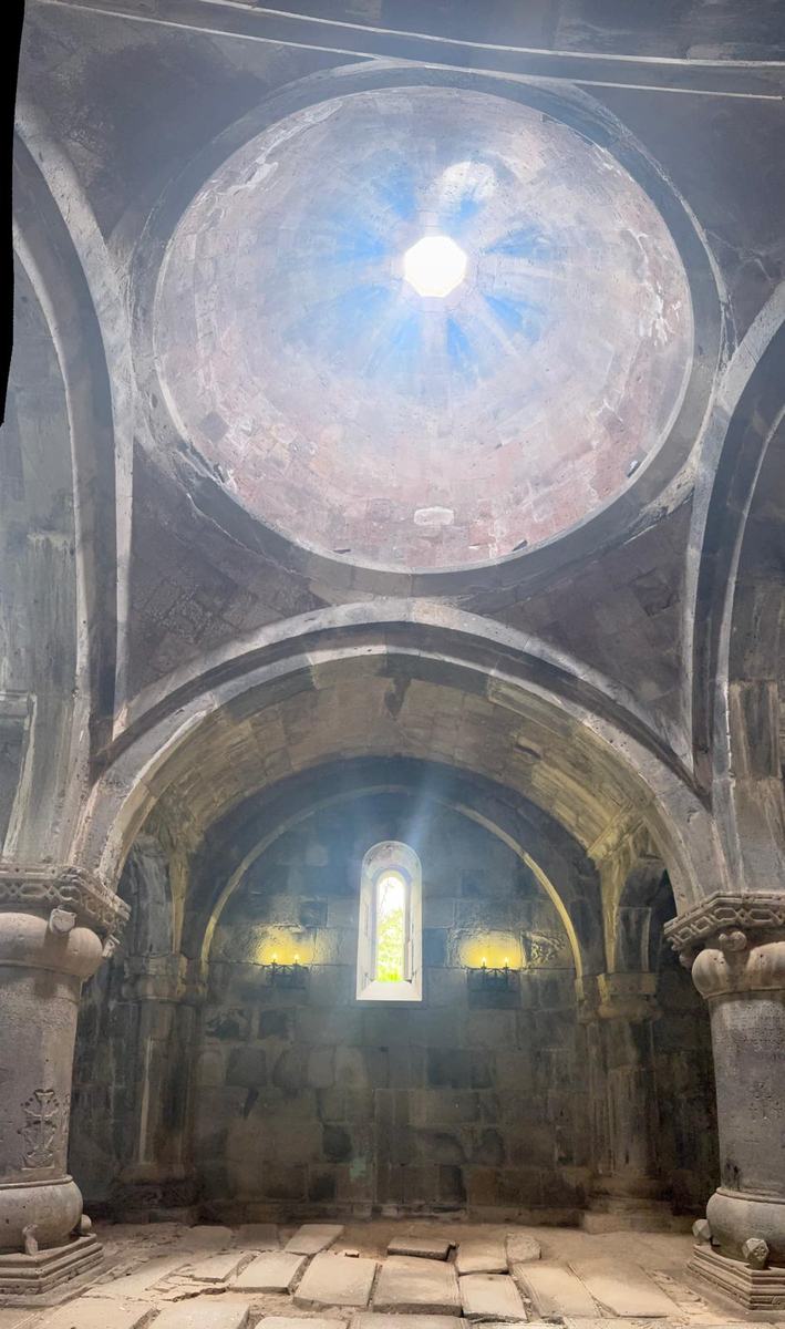 Cúpula de Haghpat vista de dentro